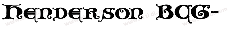 Henderson BCG字体转换